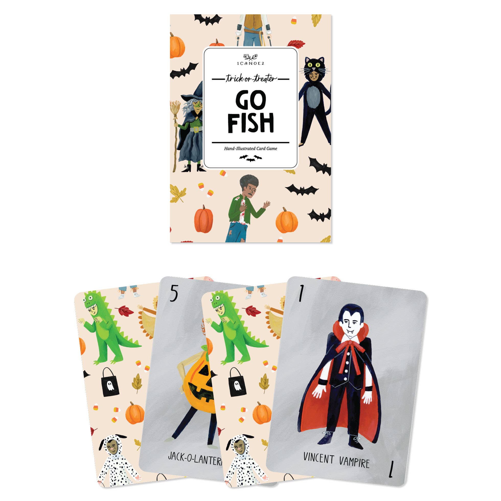 Trick-Or-Treaters Halloween Go Fish Card Game