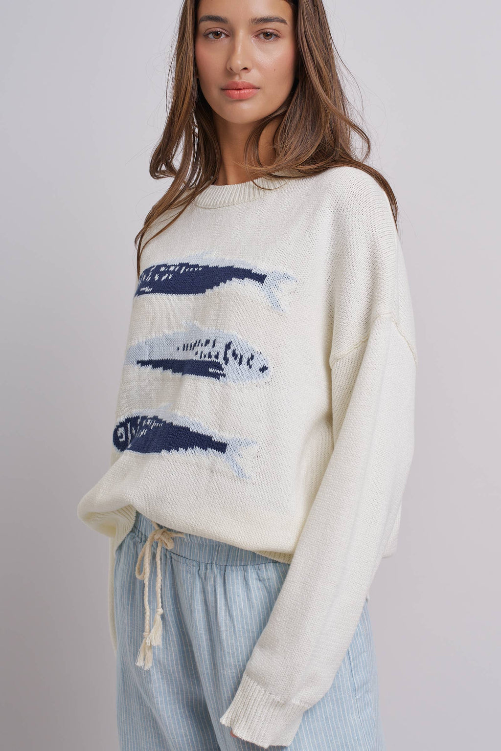 Sardines Oversized Knit Sweater