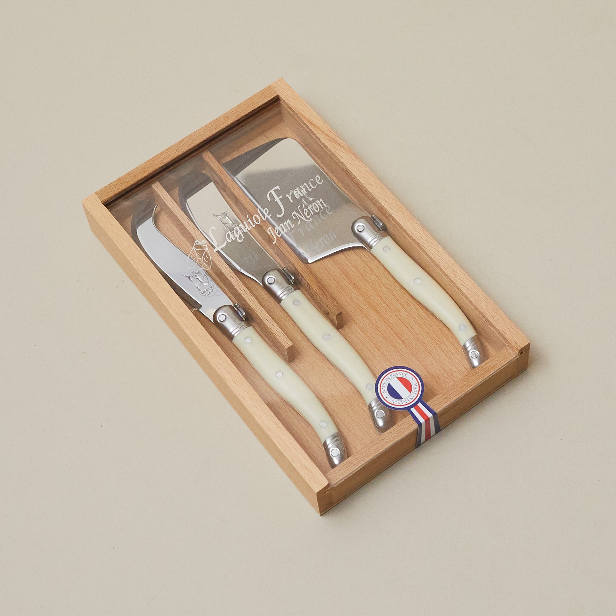 Ivory Laguiole 3 Piece Mini Cheese Utensil Set