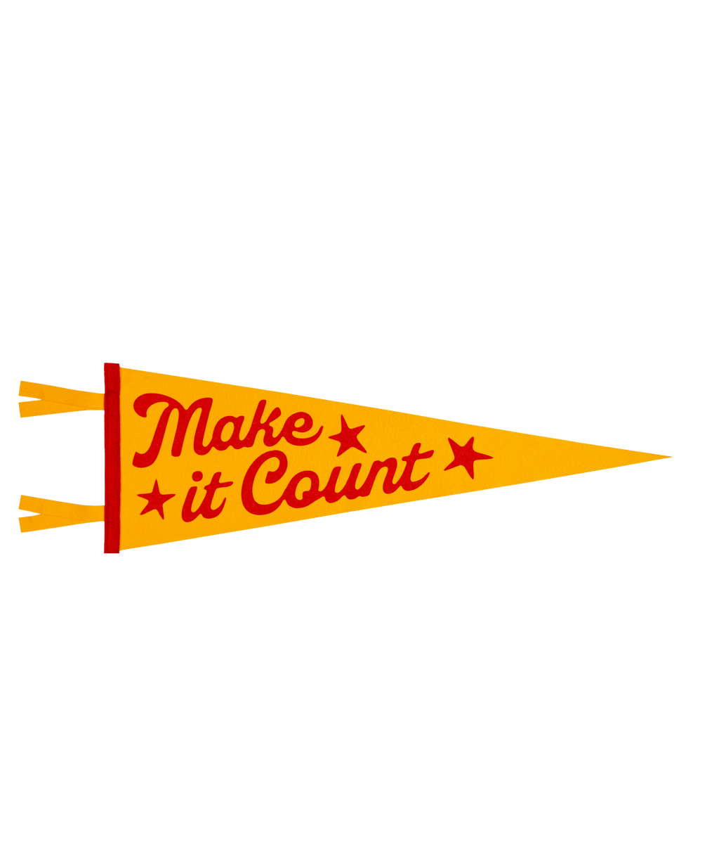 Make It Count Pennant (All Time Low x Oxford)
