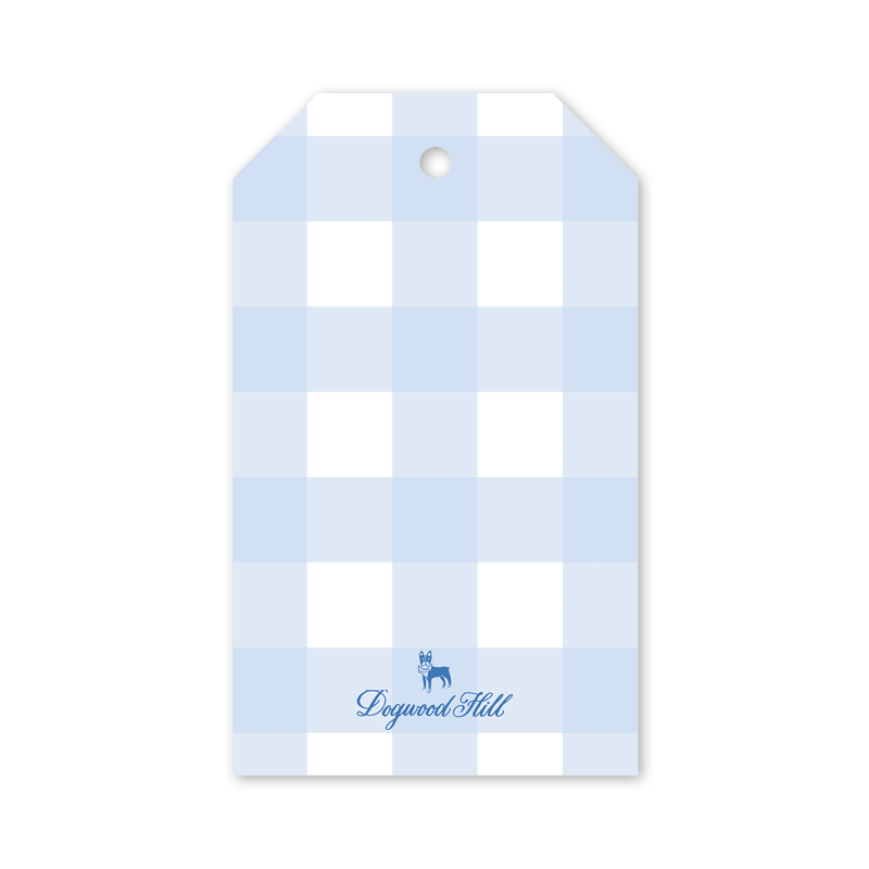 Porcelain Bunny Gingham Gift Tags