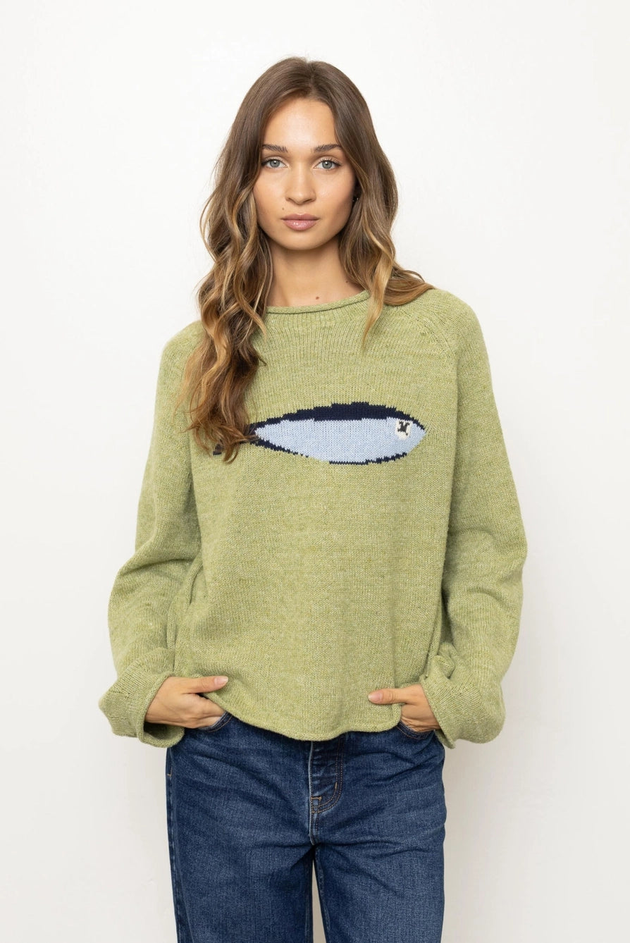 Sardine Sweater in Olive