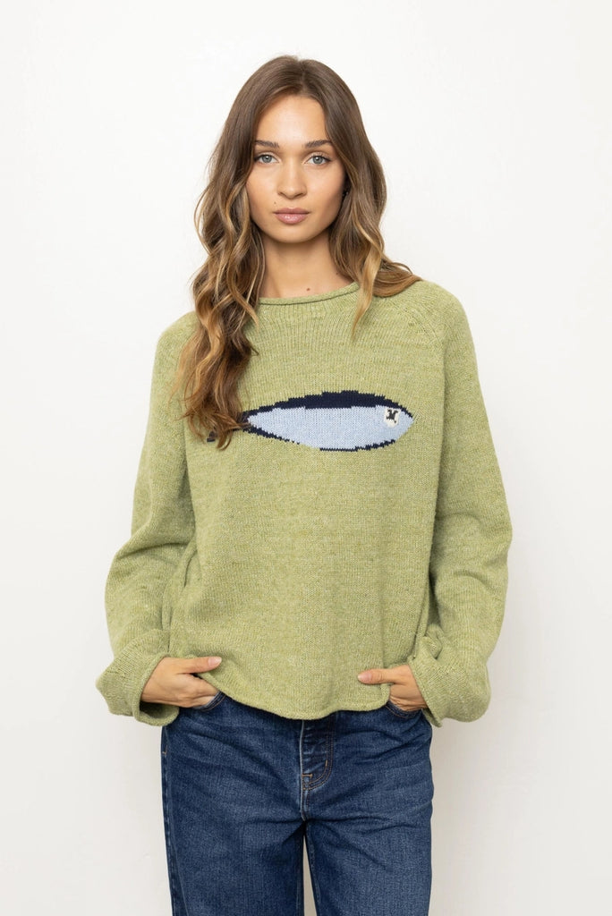 Sardine Sweater in Olive