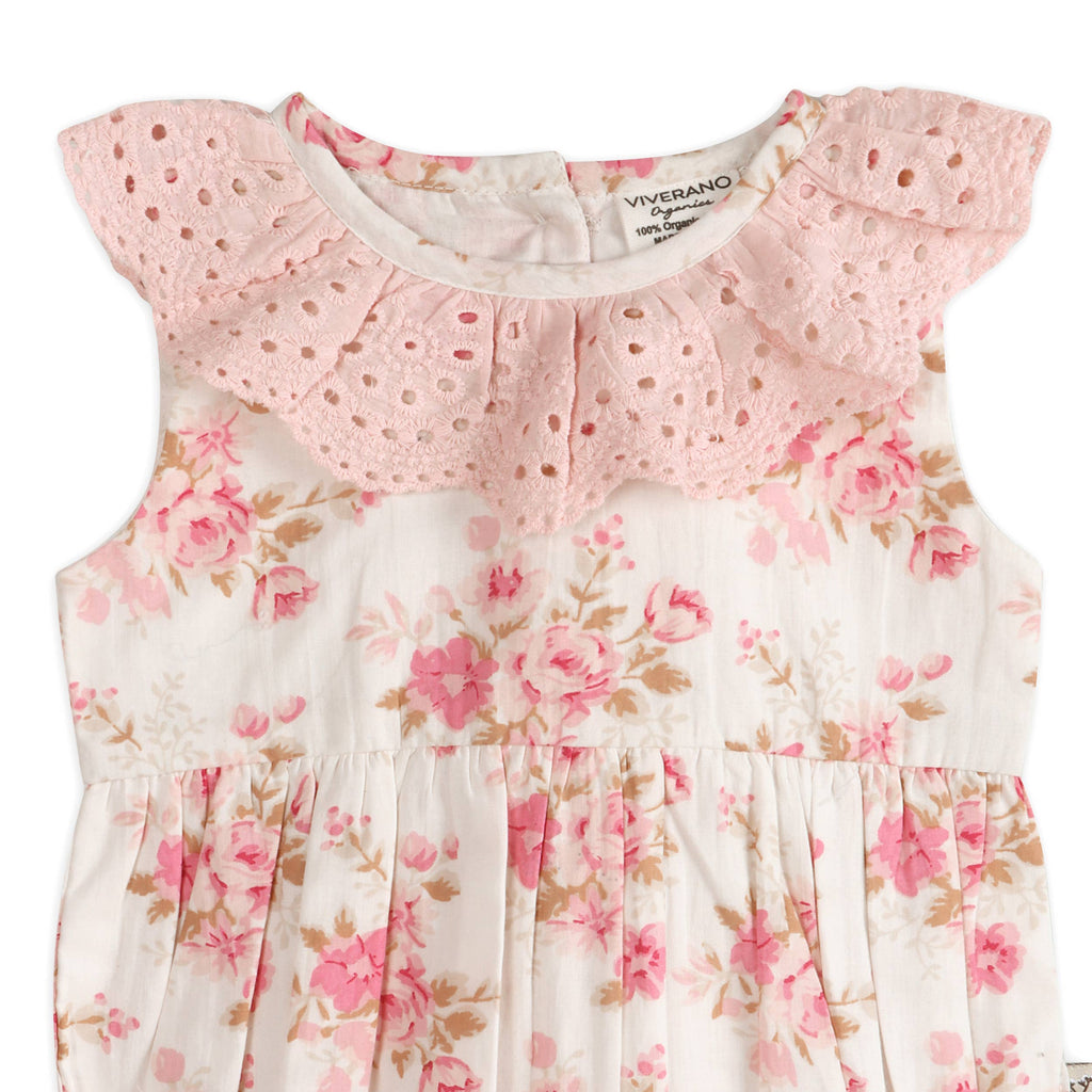 Nova Floral Baby Romper + Headband Set