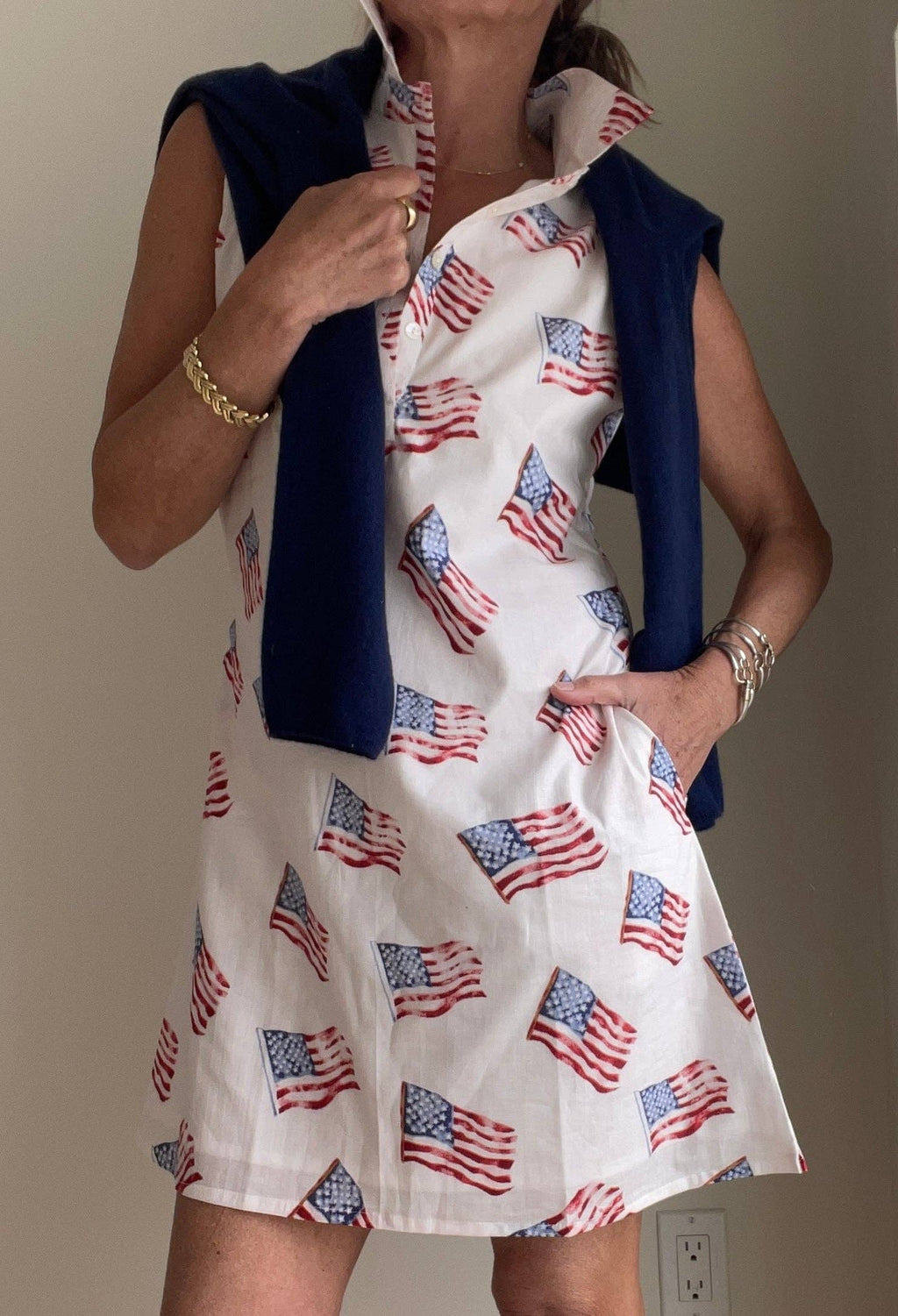 Sconset Sleeveless Flag Dress