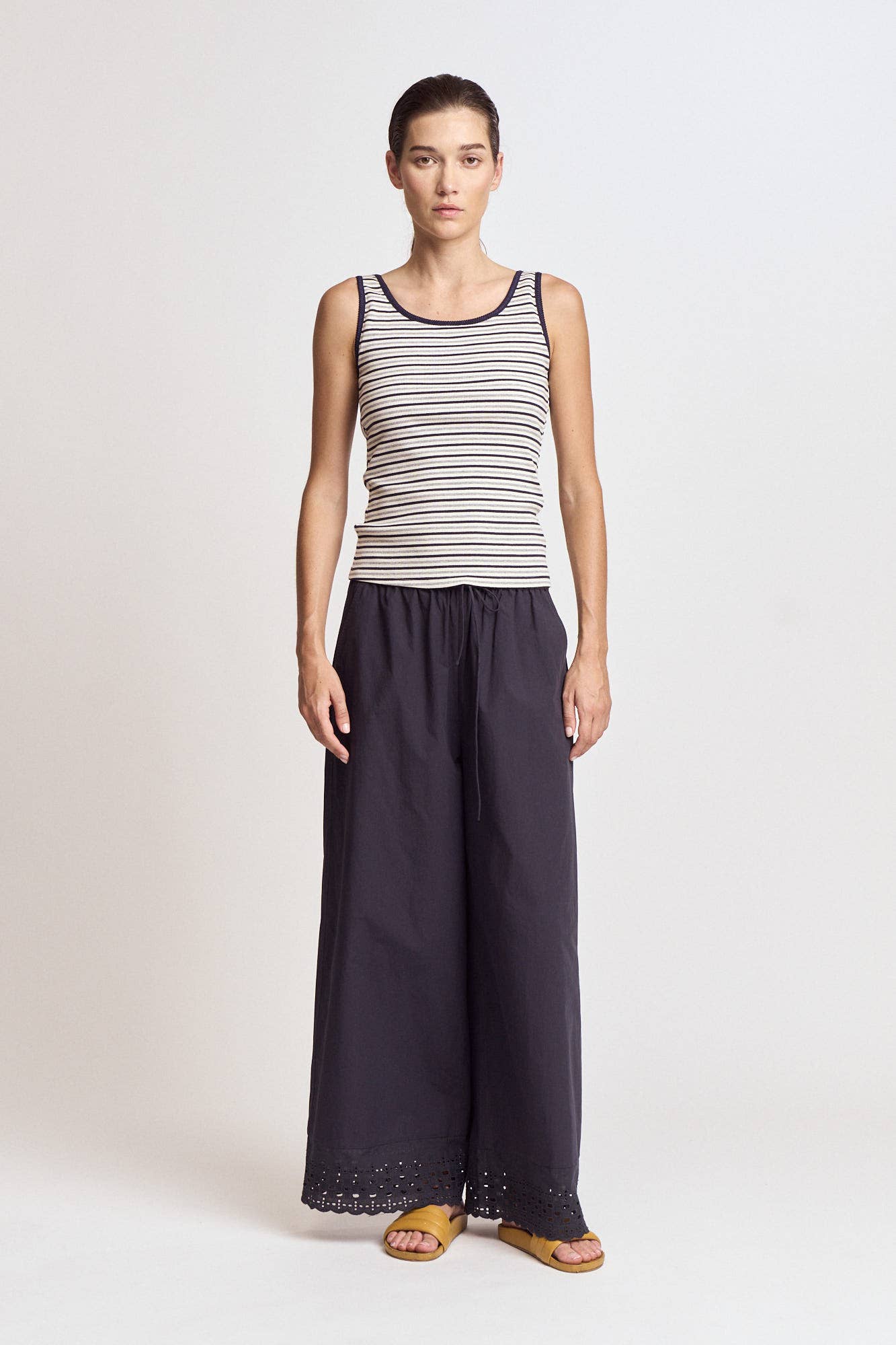 Eyelet Hem Snuggle Pants