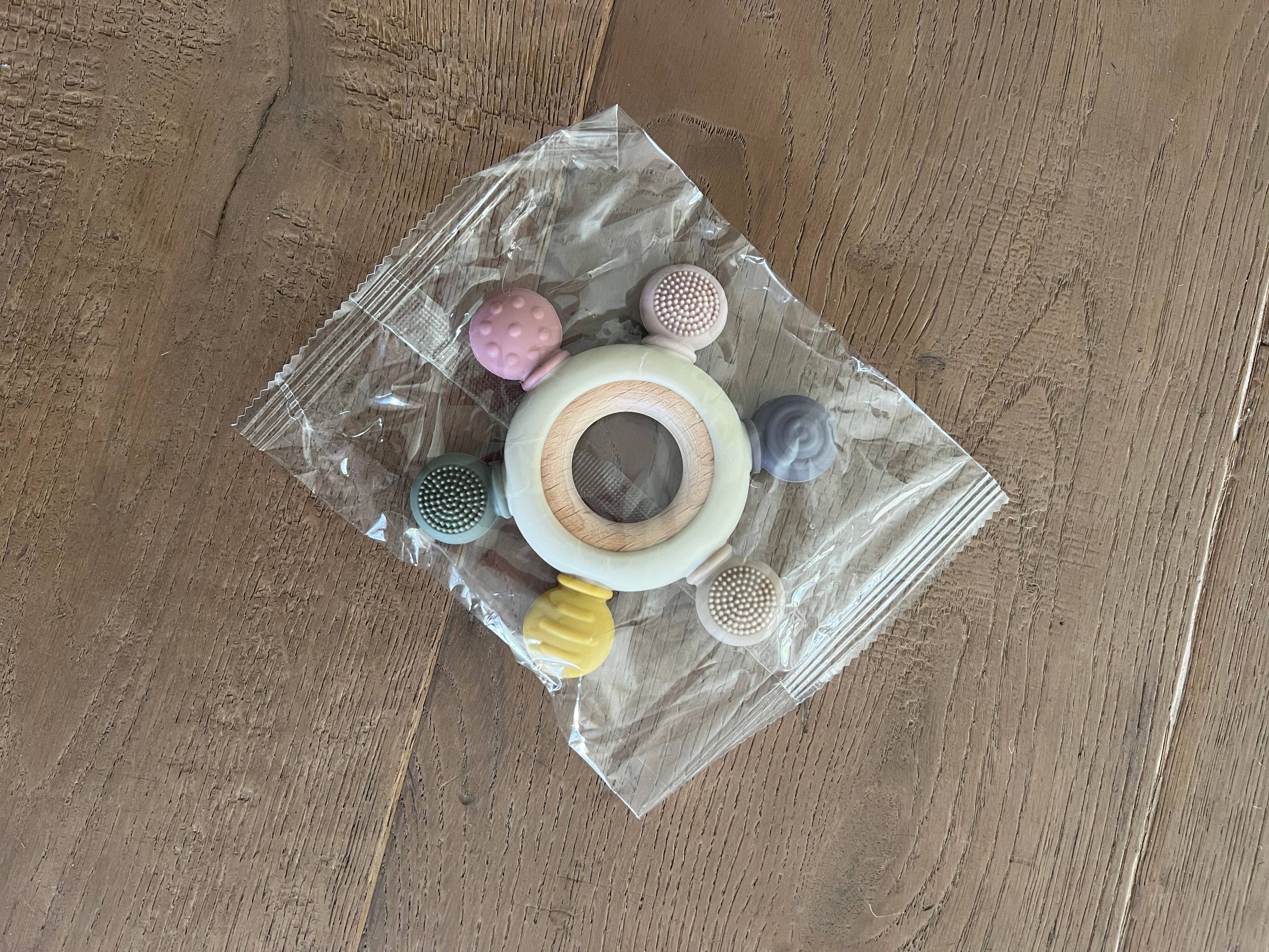 Silicone and Wood Teether