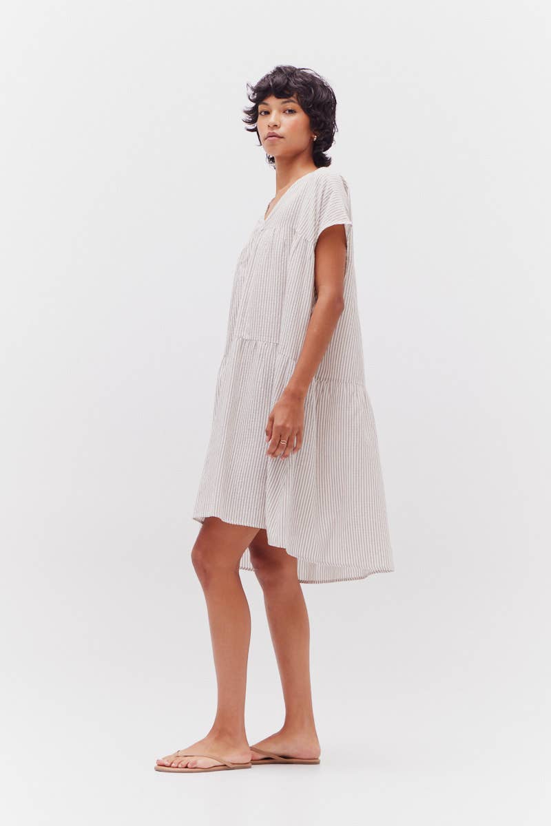 Loose Boxy Stripe Dress