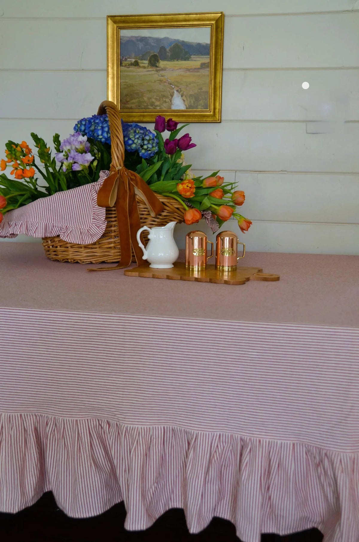 Heritage Ticking Stripe Tablecloth
