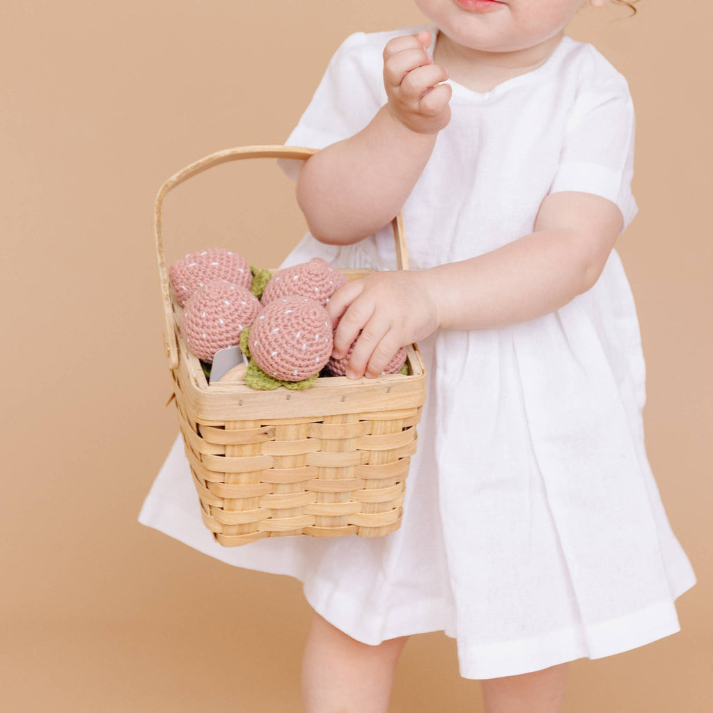 Strawberry Pink Teether Rattle