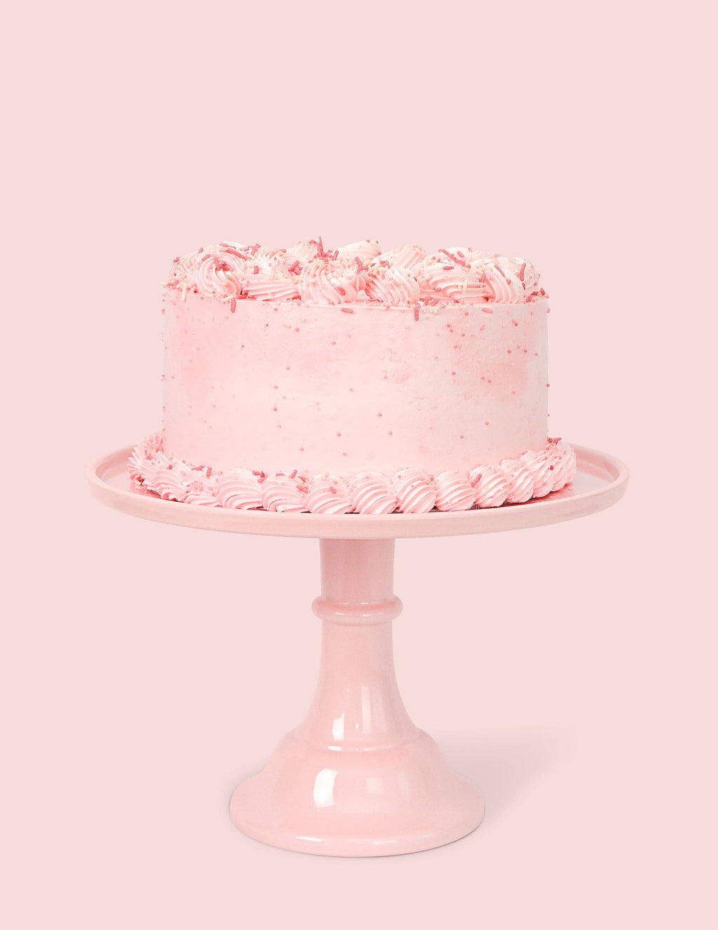 Melamine Cake Stand - Peony Pink