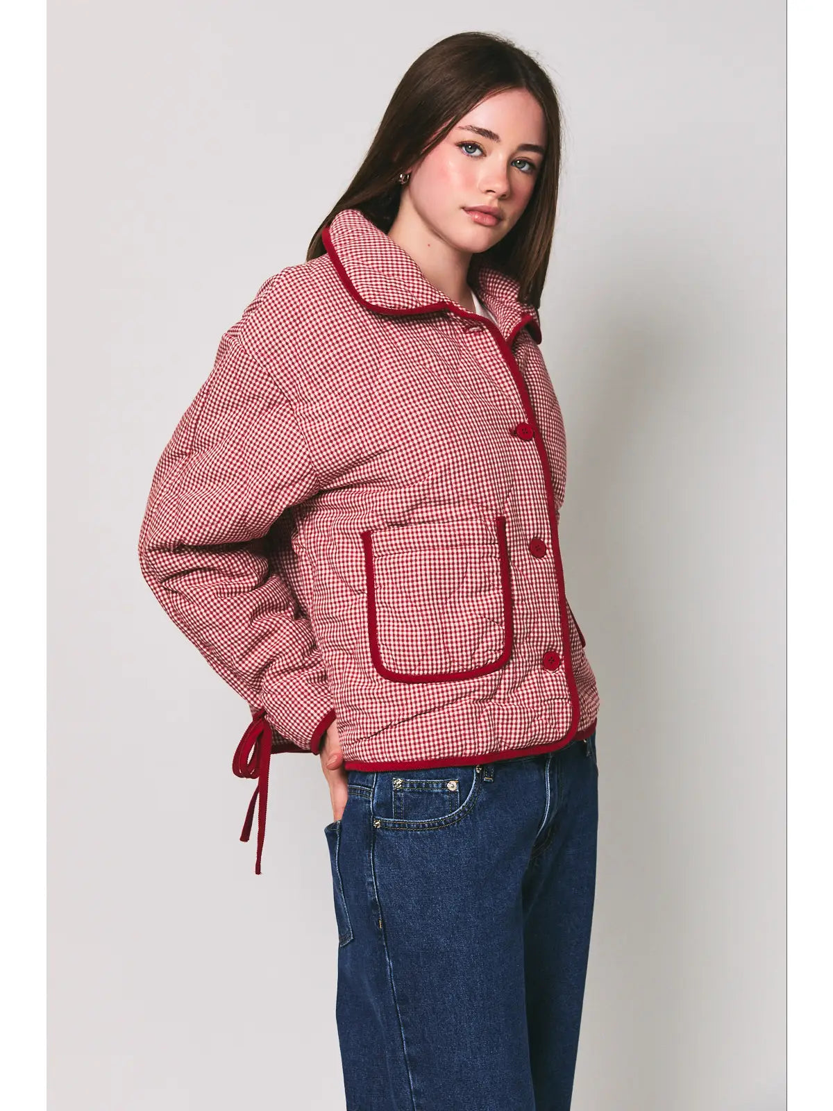 Gingham Quilted Jacket