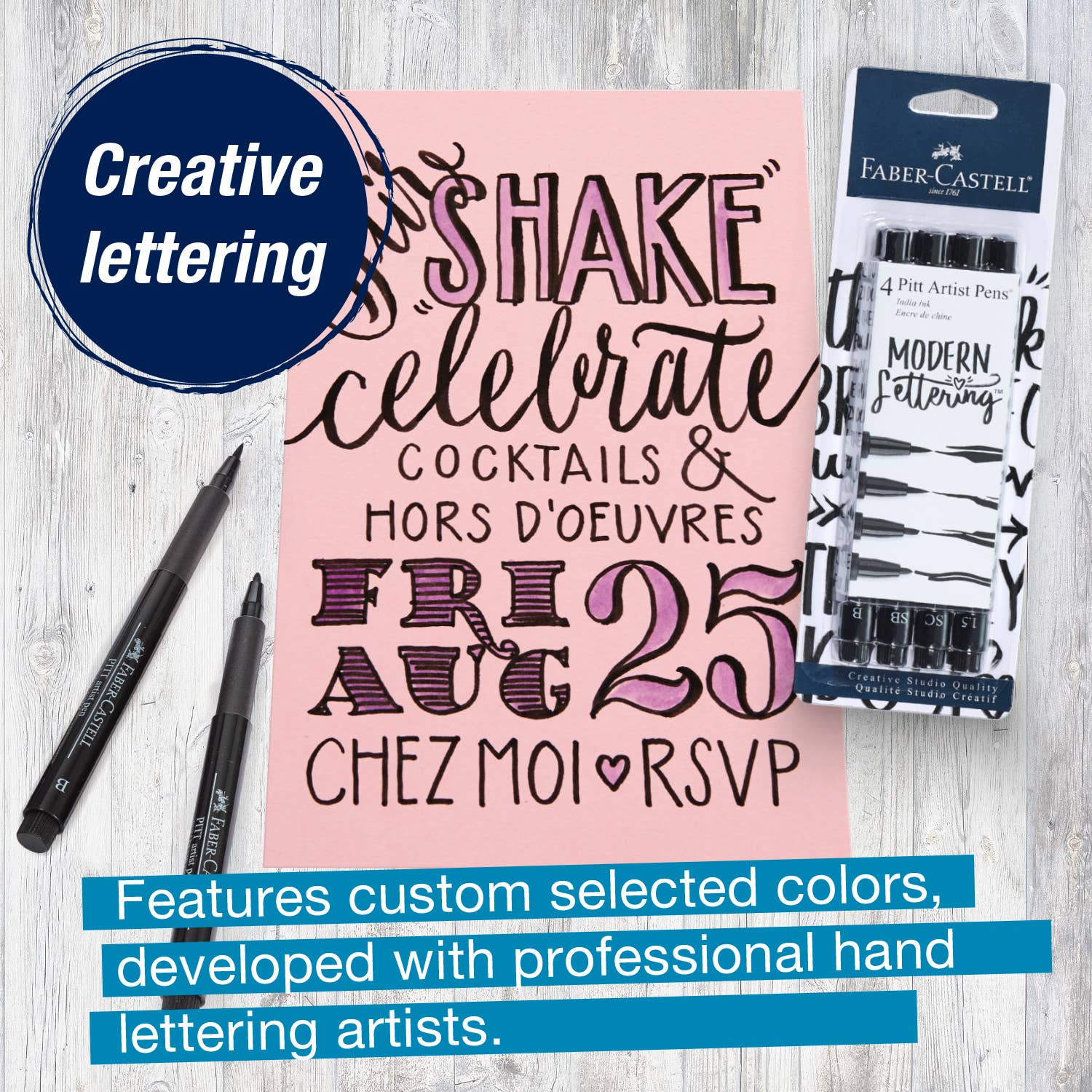 Modern Lettering Pitt Artist Pens