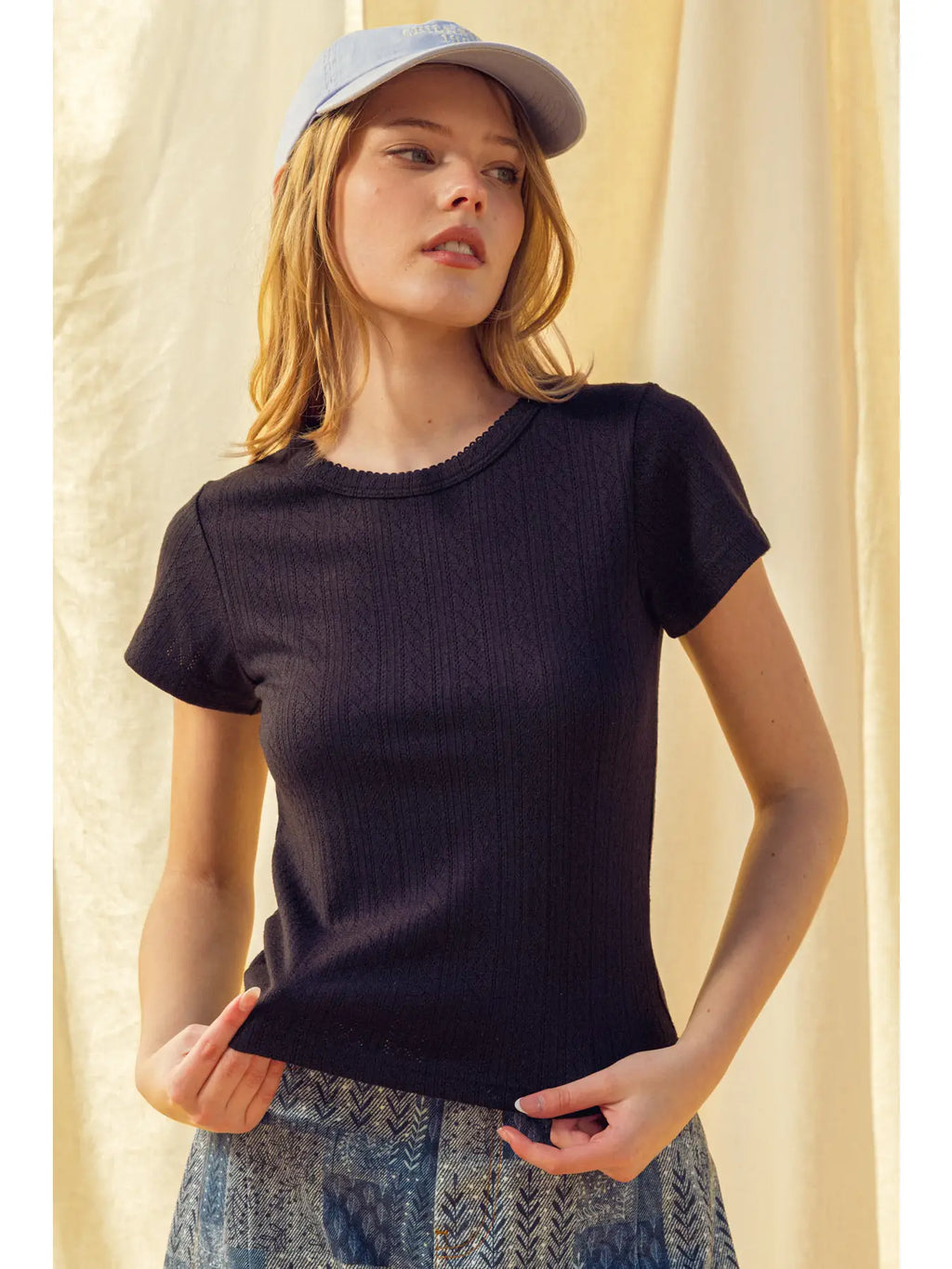 Pointelle Top