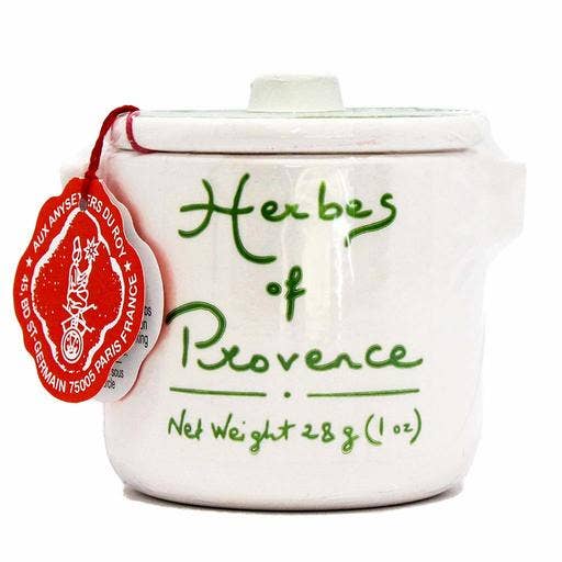 Herbs de Provence in a handmade crock