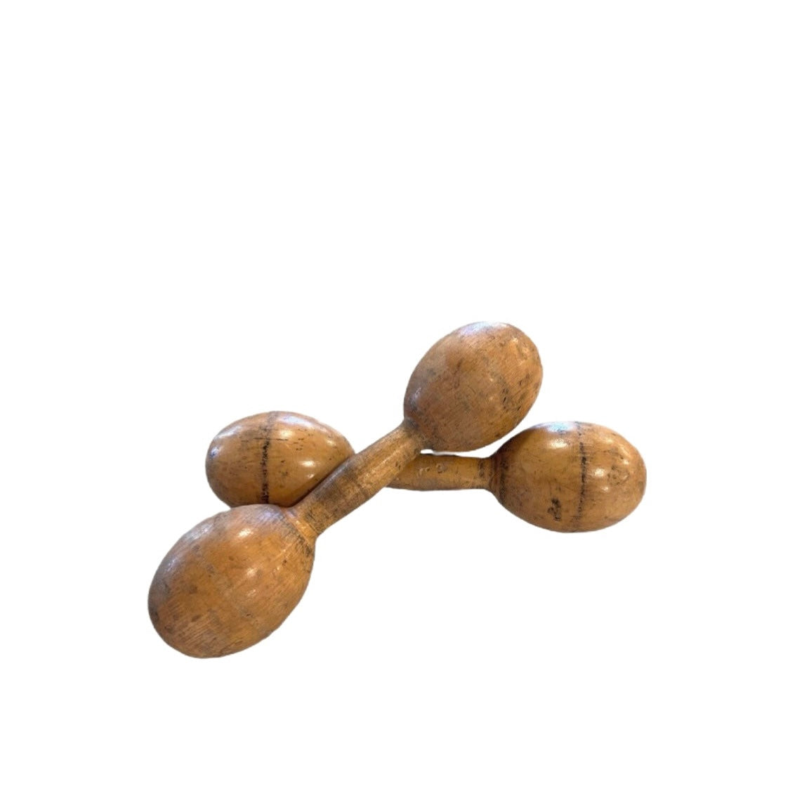 Antique Primitive Wooden Dumbbells
