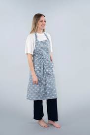 Bluebell Block Print Apron