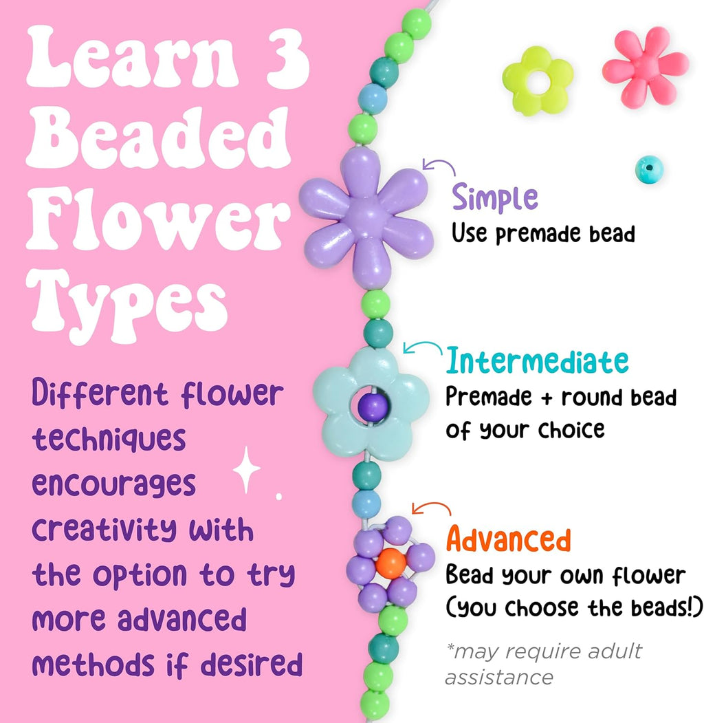 Beaded Flower Bracelet Making Kit