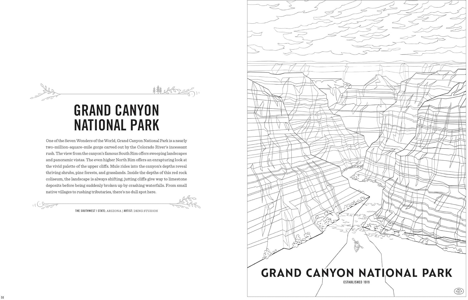 The Art of the National Parks Coloring Book Kit