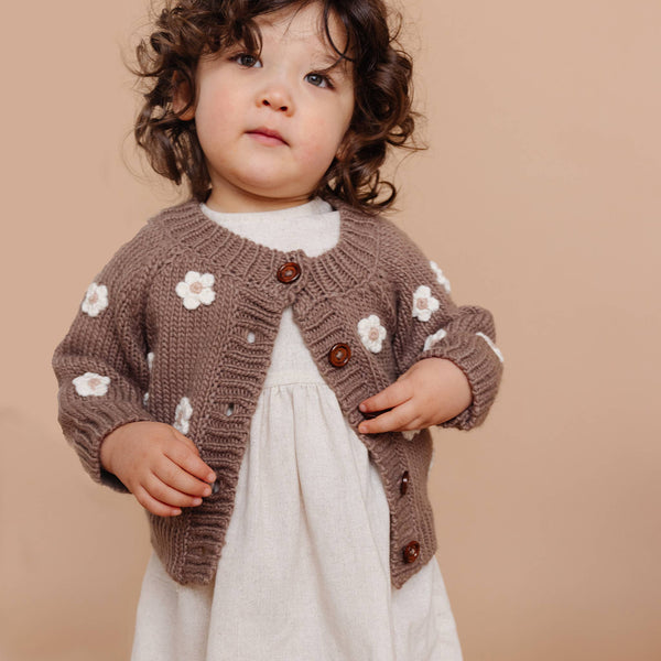 Flower Cardigan Sweater