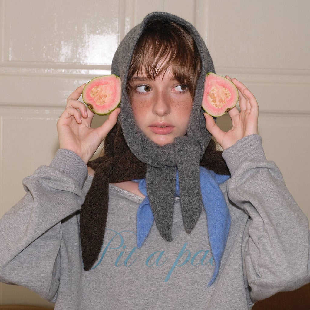 Wool Blend Triangle Scarf