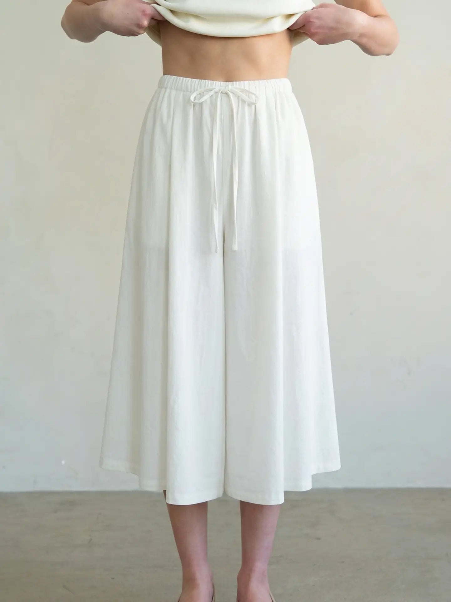 Soft Drape Culotte Pants