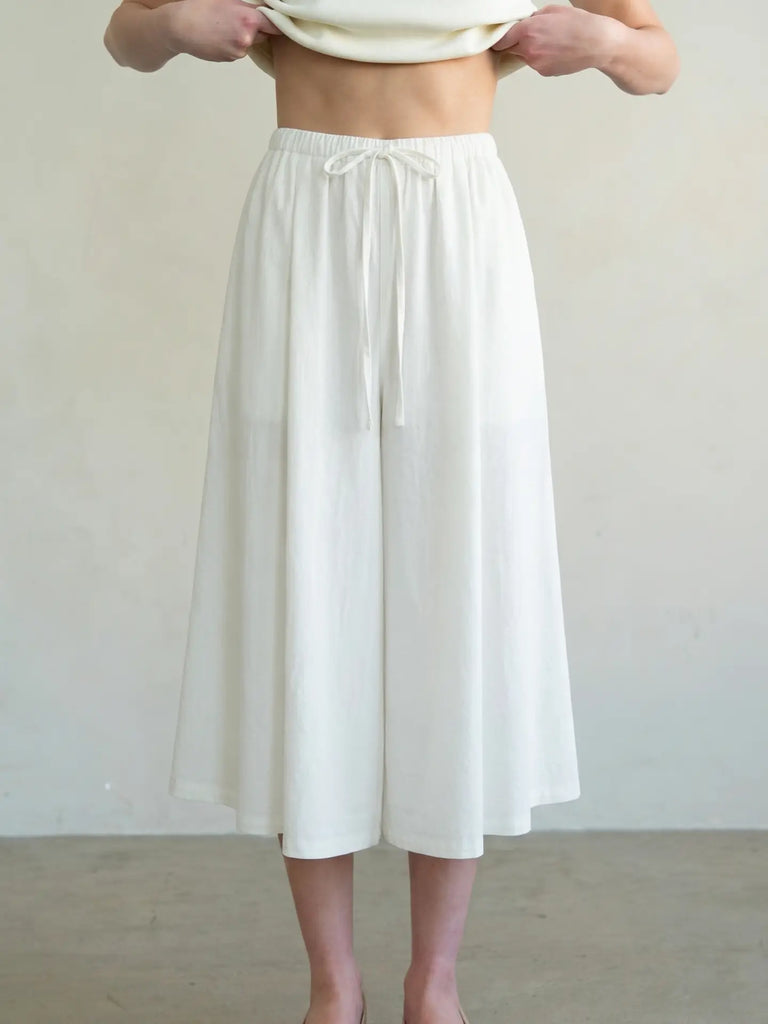 Soft Drape Culotte Pants