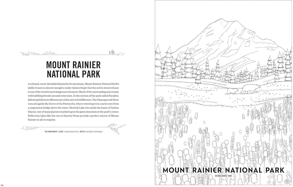 The Art of the National Parks Coloring Book Kit