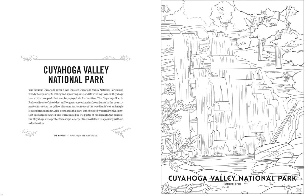 The Art of the National Parks Coloring Book Kit