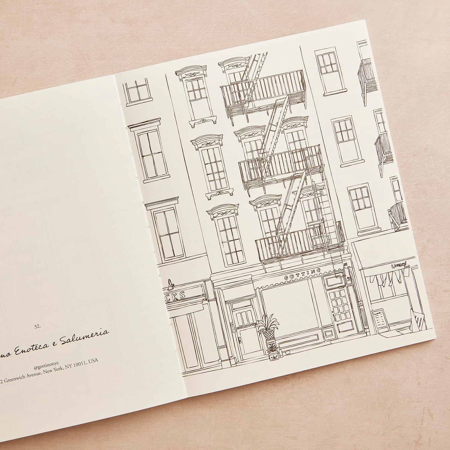 Zoé de Las Cases New York: a collection of beautiful city scenes to colour in