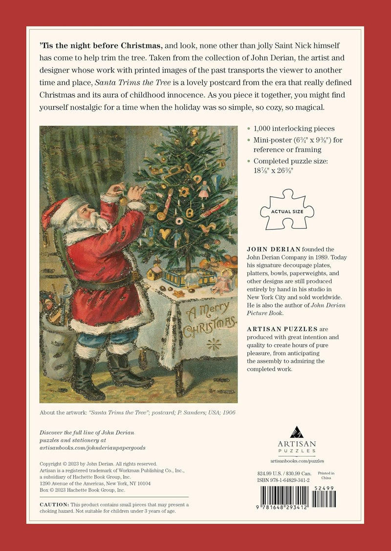 Santa Trims the Tree 1,000-Piece Puzzle