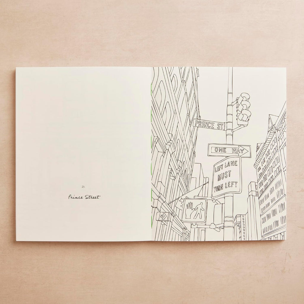 Zoé de Las Cases New York: a collection of beautiful city scenes to colour in