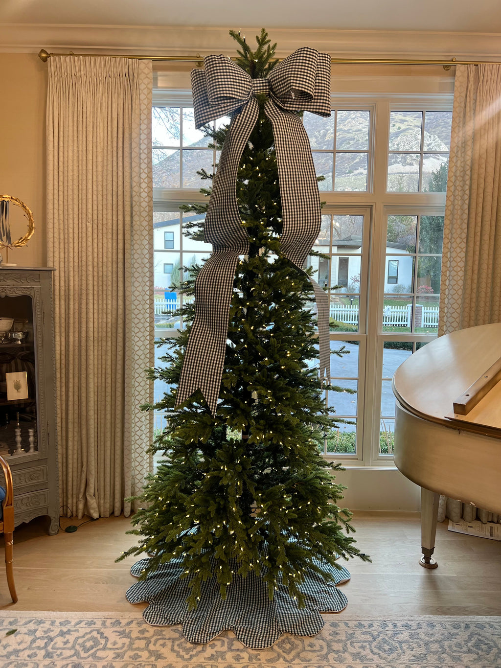 Green Buffalo Check Tree Skirt