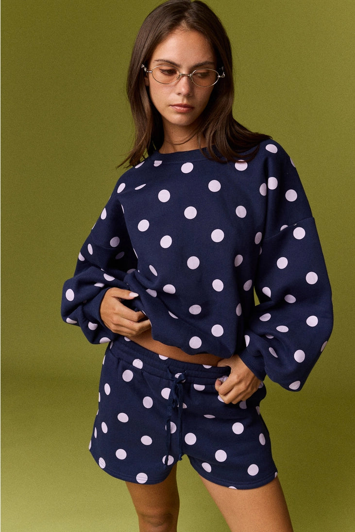 Polka Dot Fleece Set