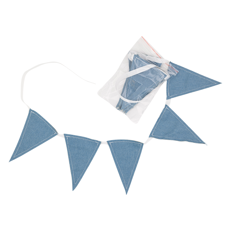 Chambray and Tassel Banner Set