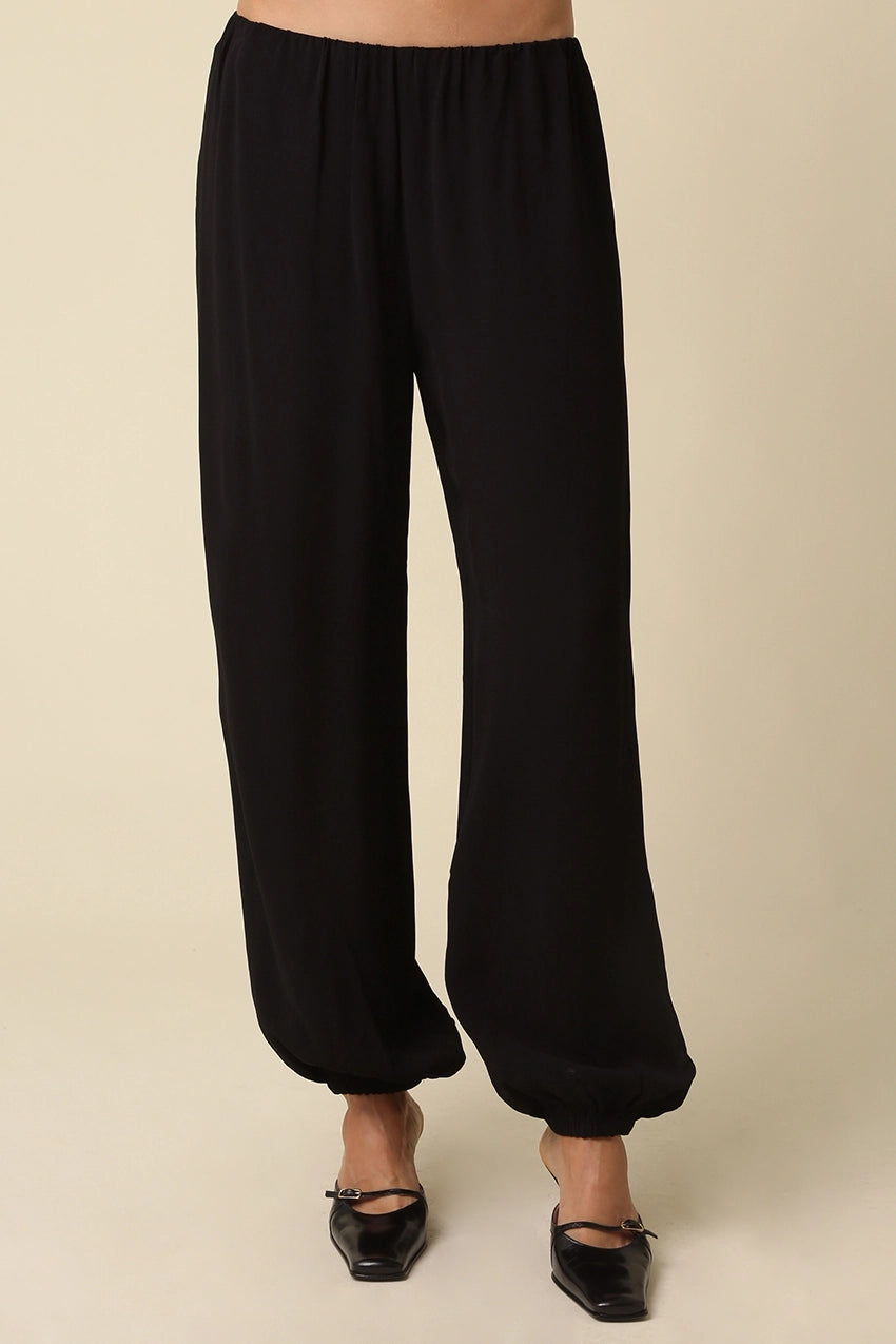 Daisy Wide Leg Bubble Hem Pants