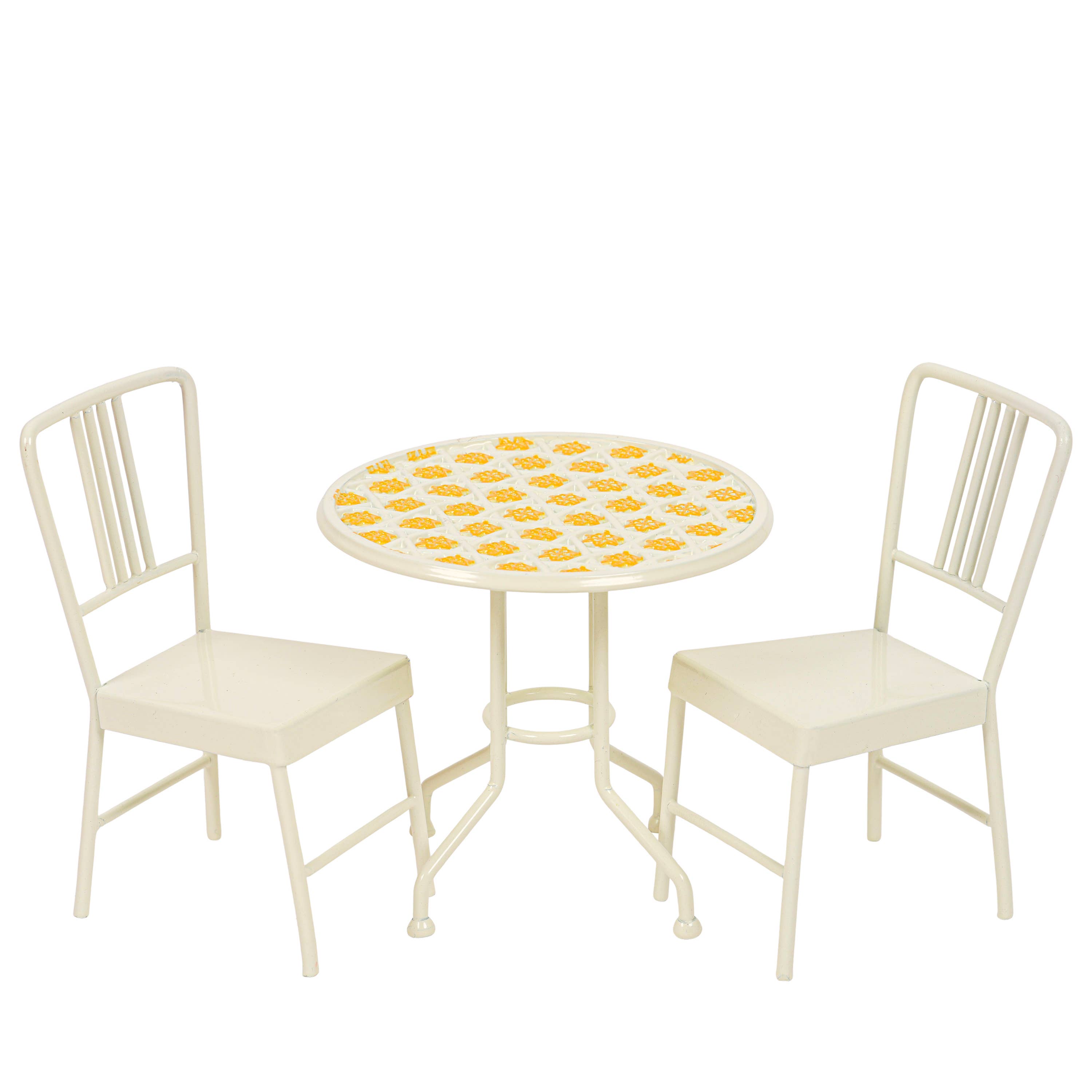 Levlovs Table and Chairs (Sunny Yellow Floral Pattern)