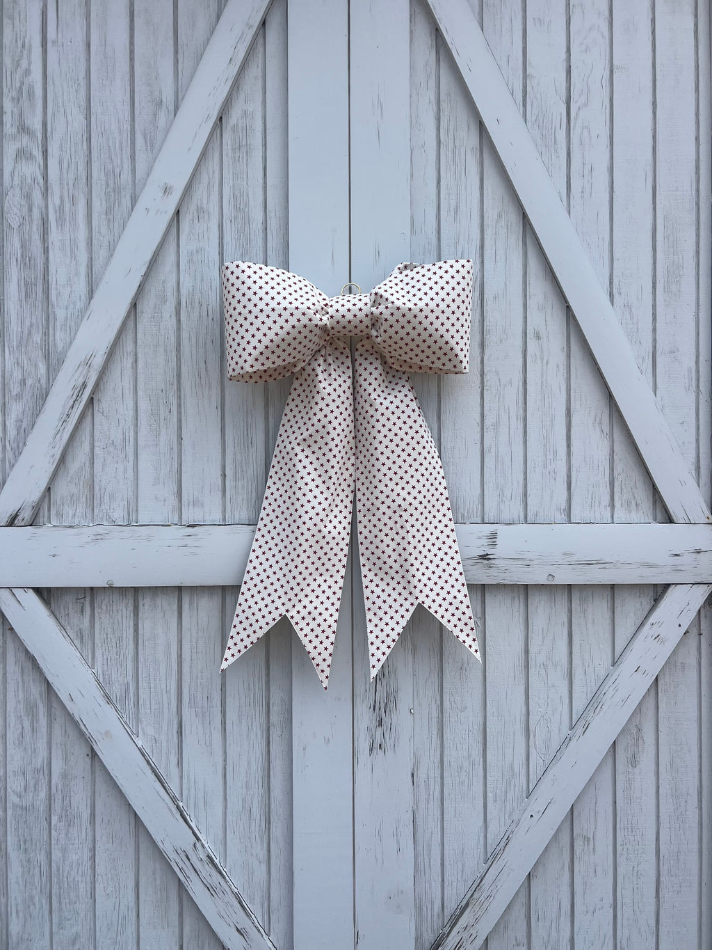 Red American Star Bow