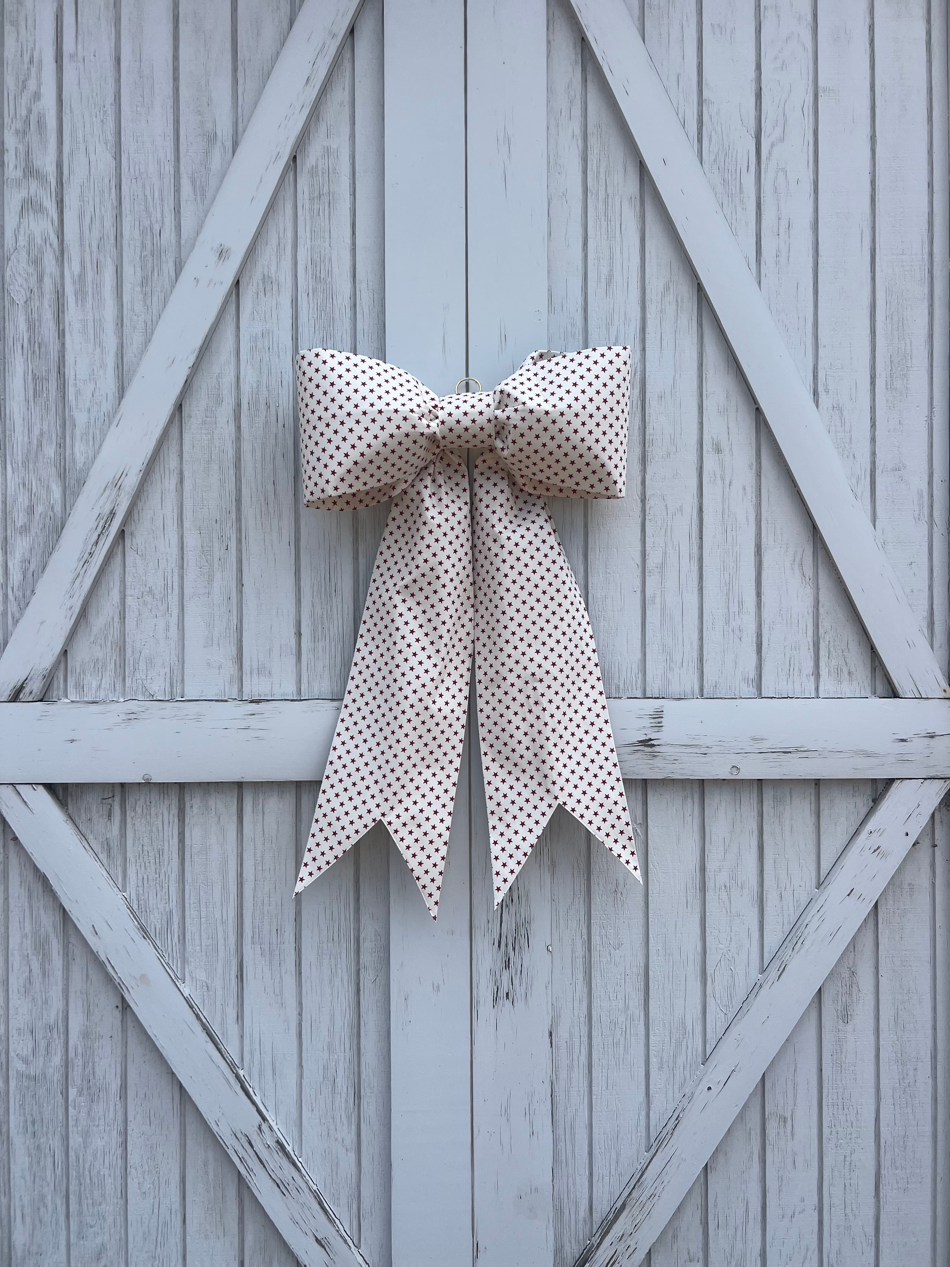 Red American Star Bow