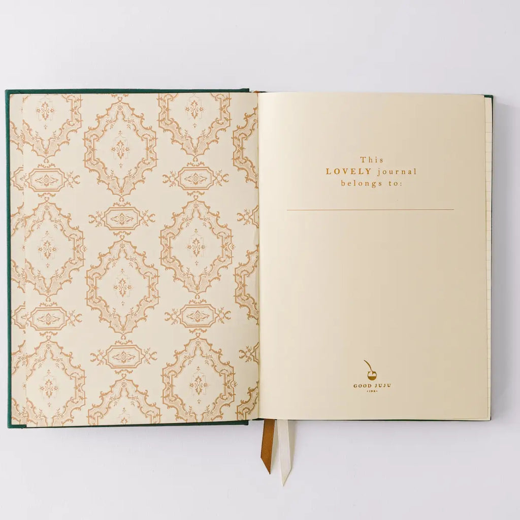 Golden Thistle Bookcloth Hardcover Notebook