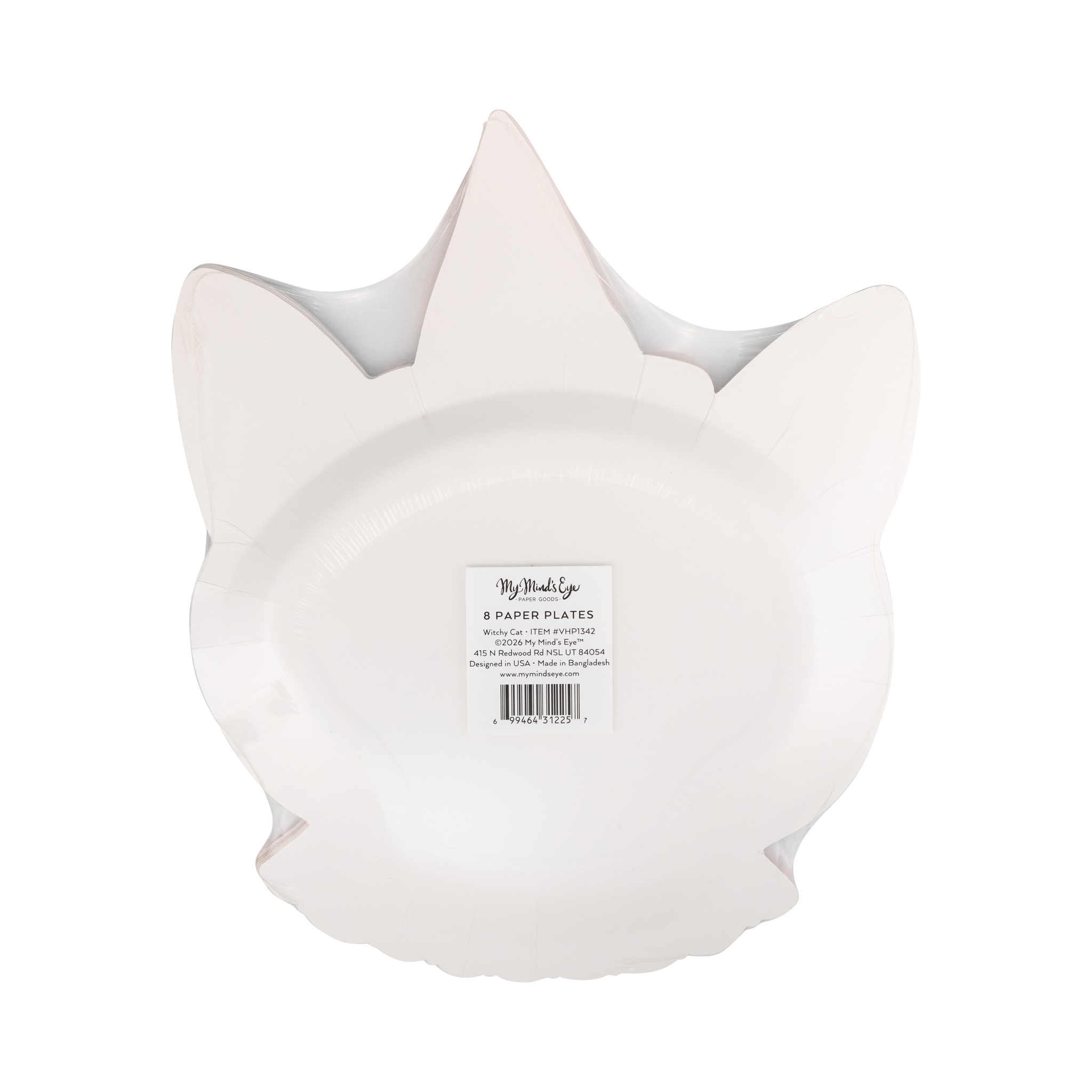 Vintage Witchy Cat Paper Plates
