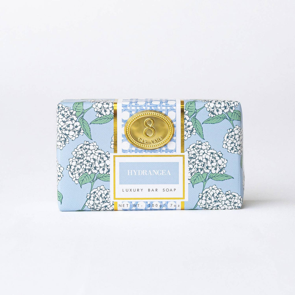 Hydrangea Wrapped Bar Soap