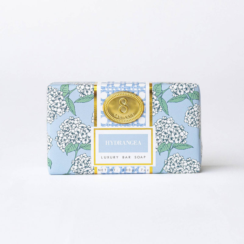 Hydrangea Wrapped Bar Soap