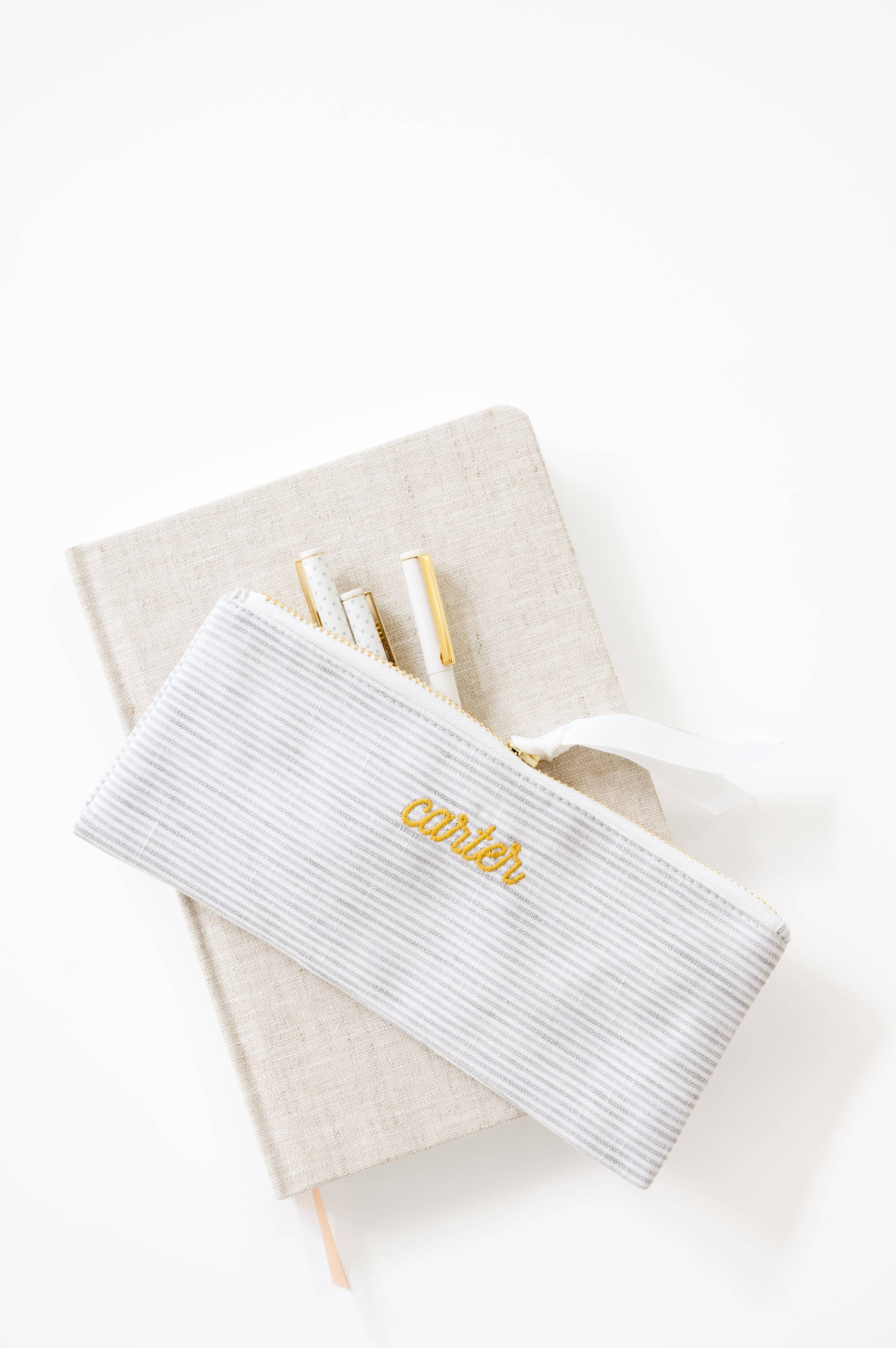 Shoreline Stripe Pencil Pouch