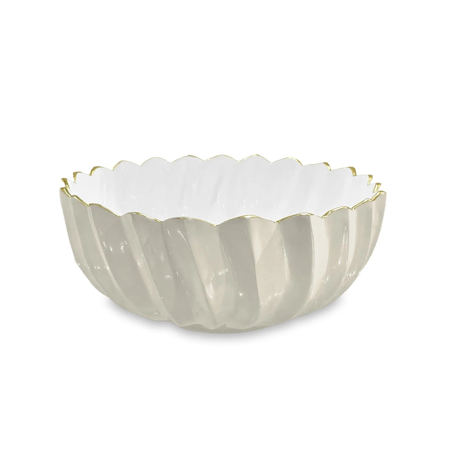 ENCANTO Orlando Medium Bowl (Cream and White)