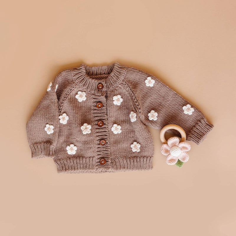 Flower Cardigan Sweater