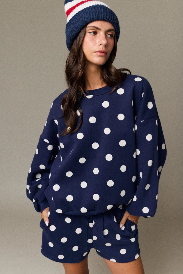 Polka Dot Fleece Set