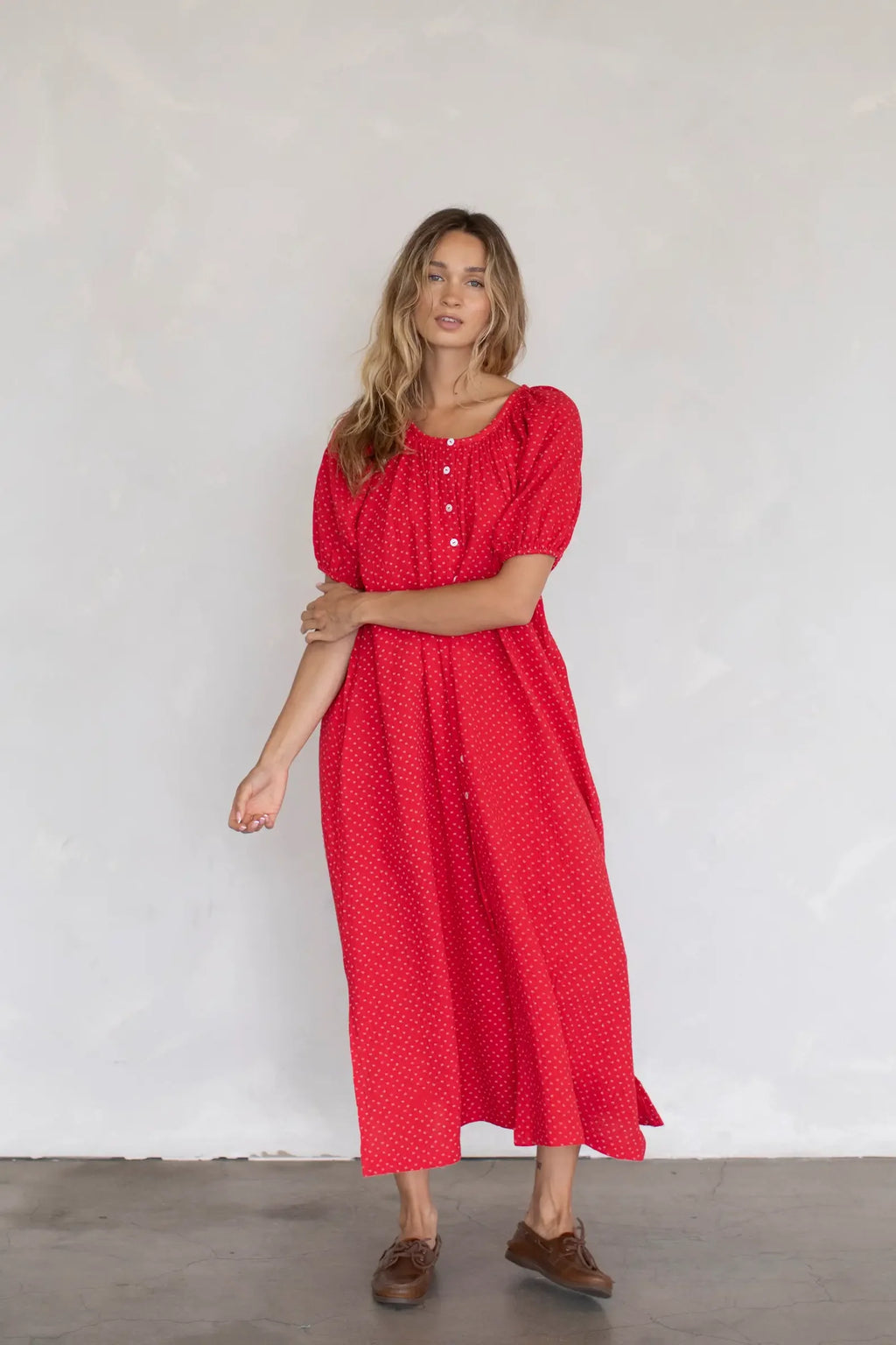 Red Gauze Dress