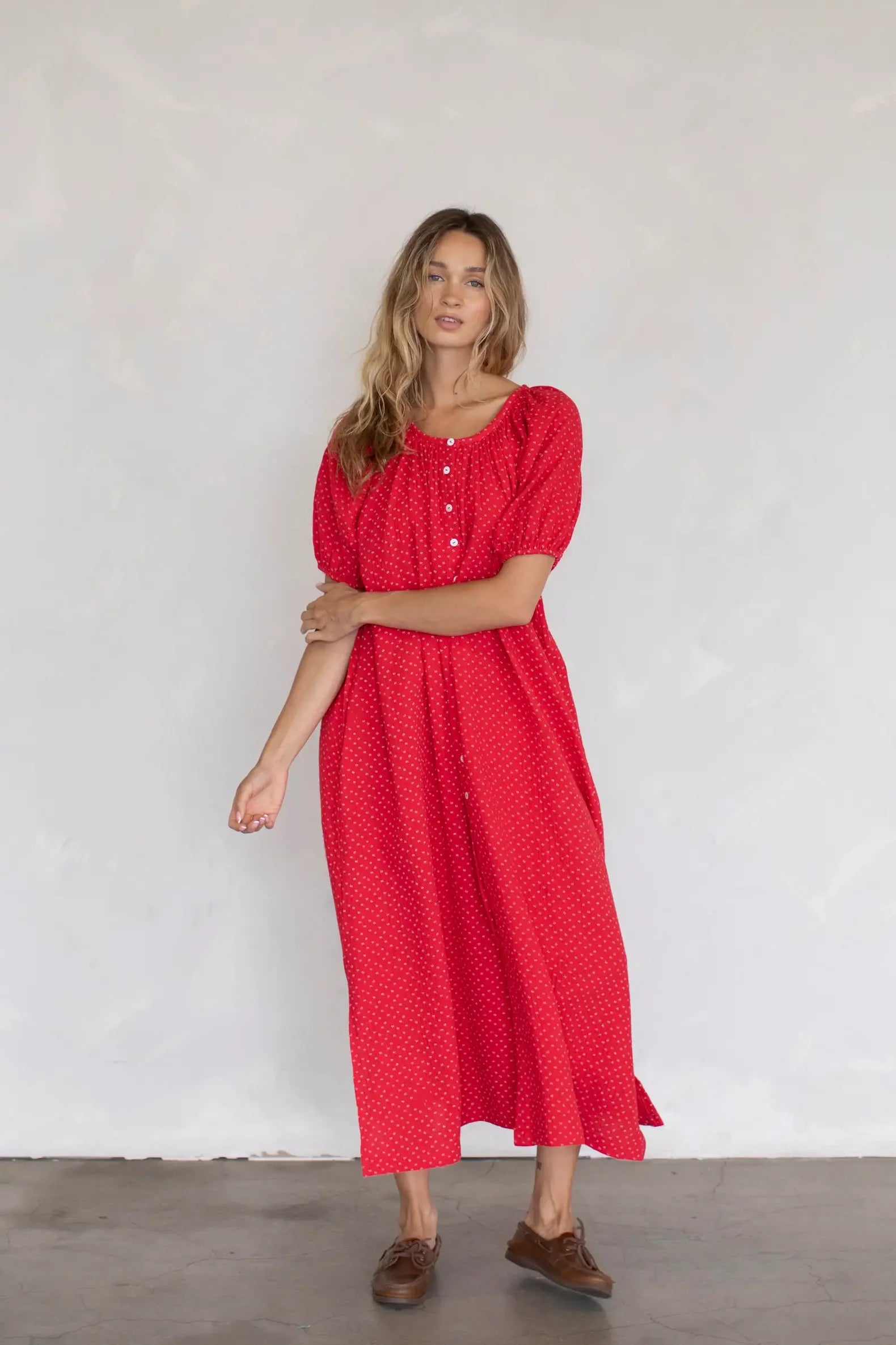 Red Gauze Dress