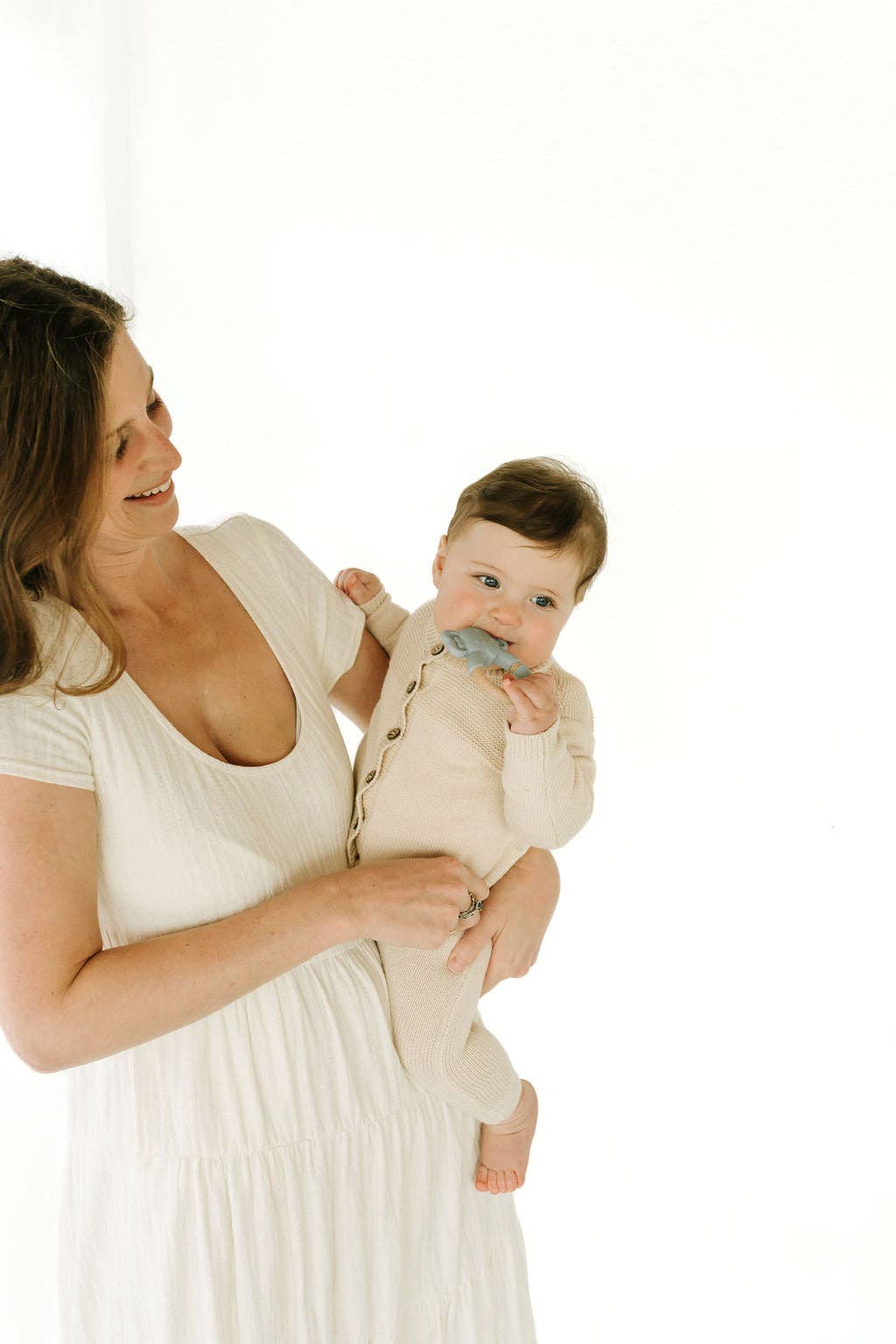 Car Silicone & Beechwood Teether Toy